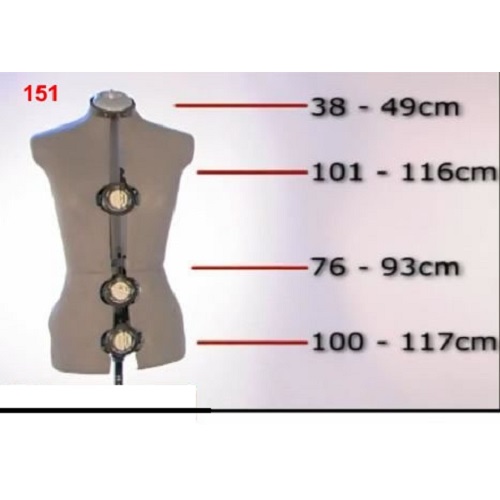 SIERA 151 Maniquí de costura totalmente ajustable - (Talla 40-48):  .es: Hogar