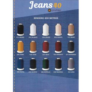 Cono de hilo Poliéster  400Mts 25/2 COLOR JEANS40