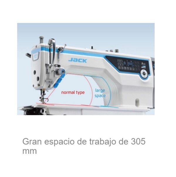 Maquina plana cortahilos JACK A5E-A con IA - Imagen 3