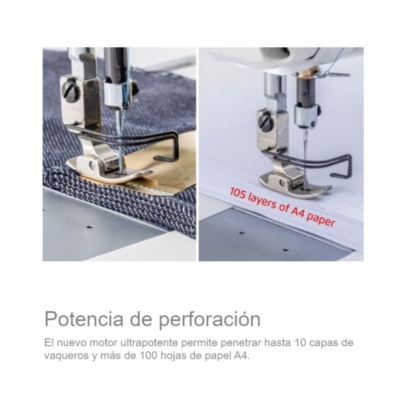 Maquina plana cortahilos JACK A5E-A con IA - Imagen 4